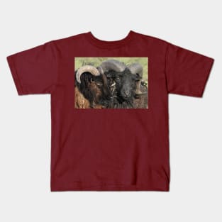 Locking Horns Or A Tender Moment Kids T-Shirt